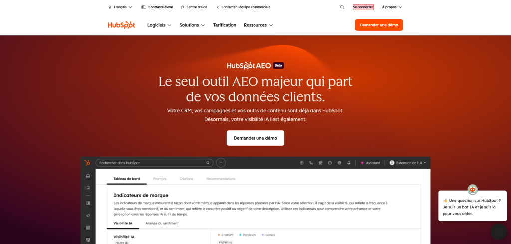 page hubspot aeo